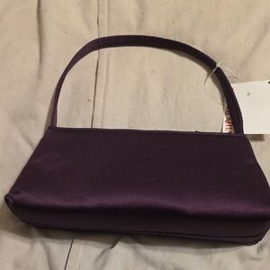 NWT Elegant Purple Satin Women's Bag